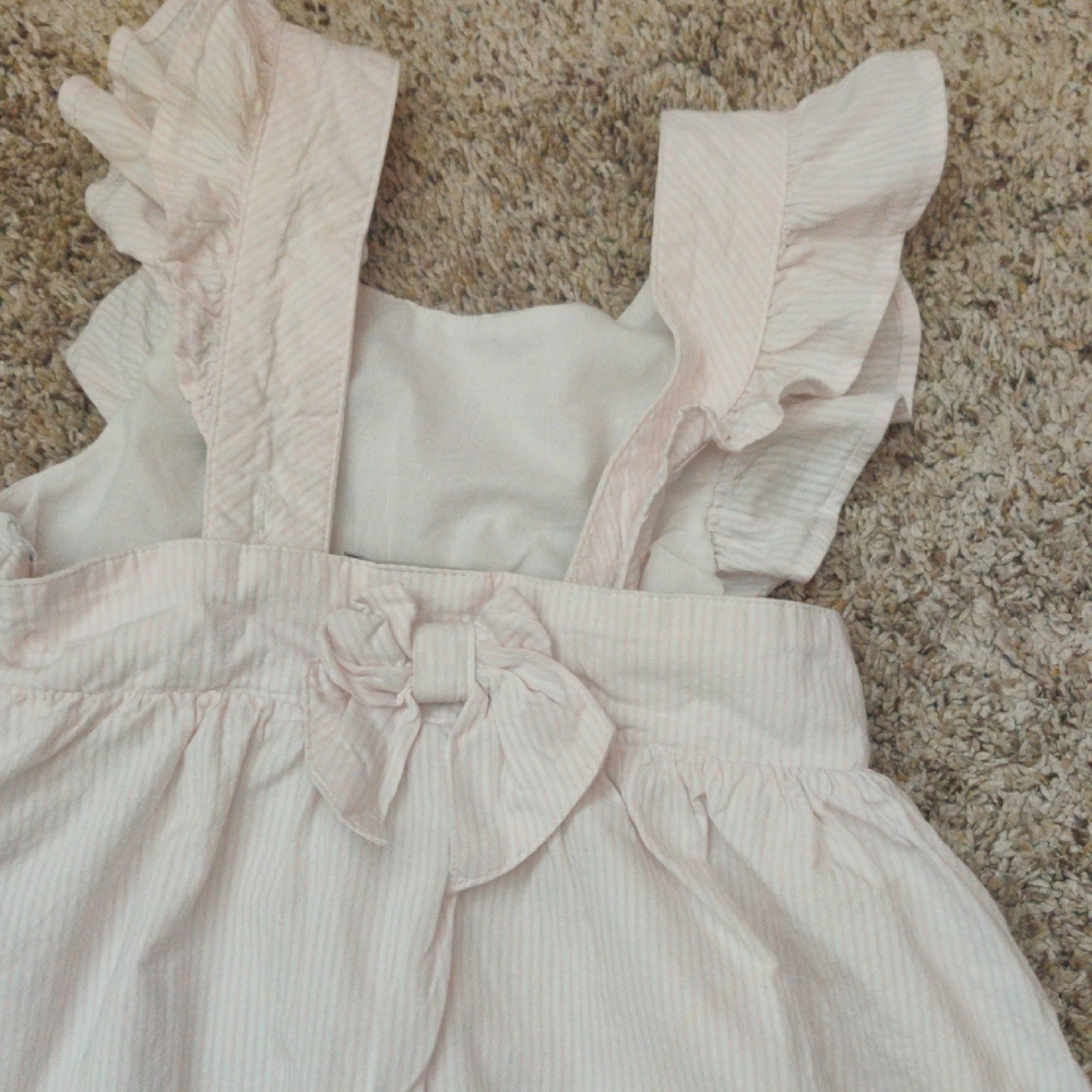 Cream Smocked Ruffled Sundress - Picture 3 of 7